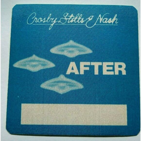 Crosby Stills & Nash Backstage Pass Original 1982 Daylight Again Concert Tour - Picture 1 of 2